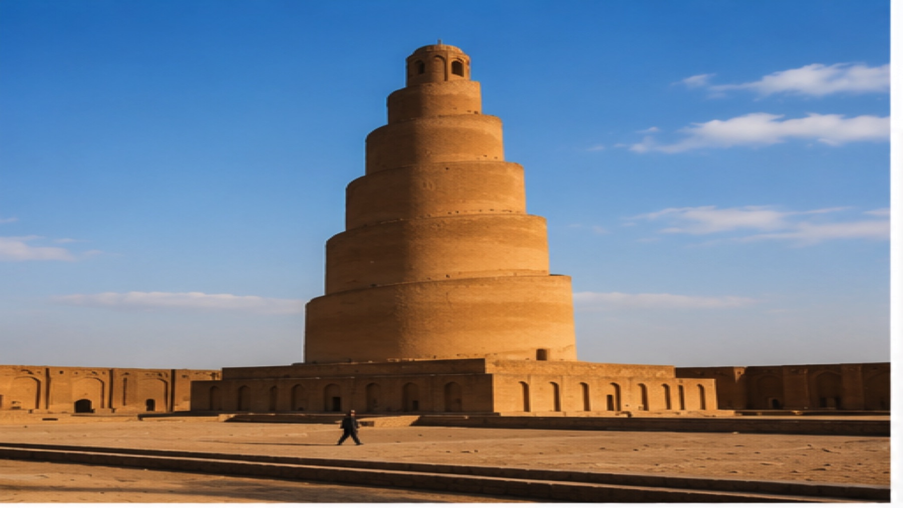 The spiral Malwiya Minaret in Samarra, Iraq